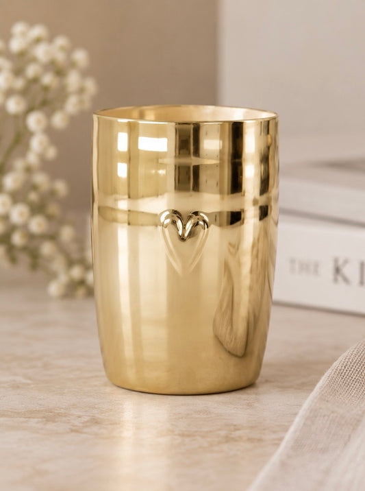 Zusss Becher Gold mit Herz – ein glänzender Lieblingsbecher