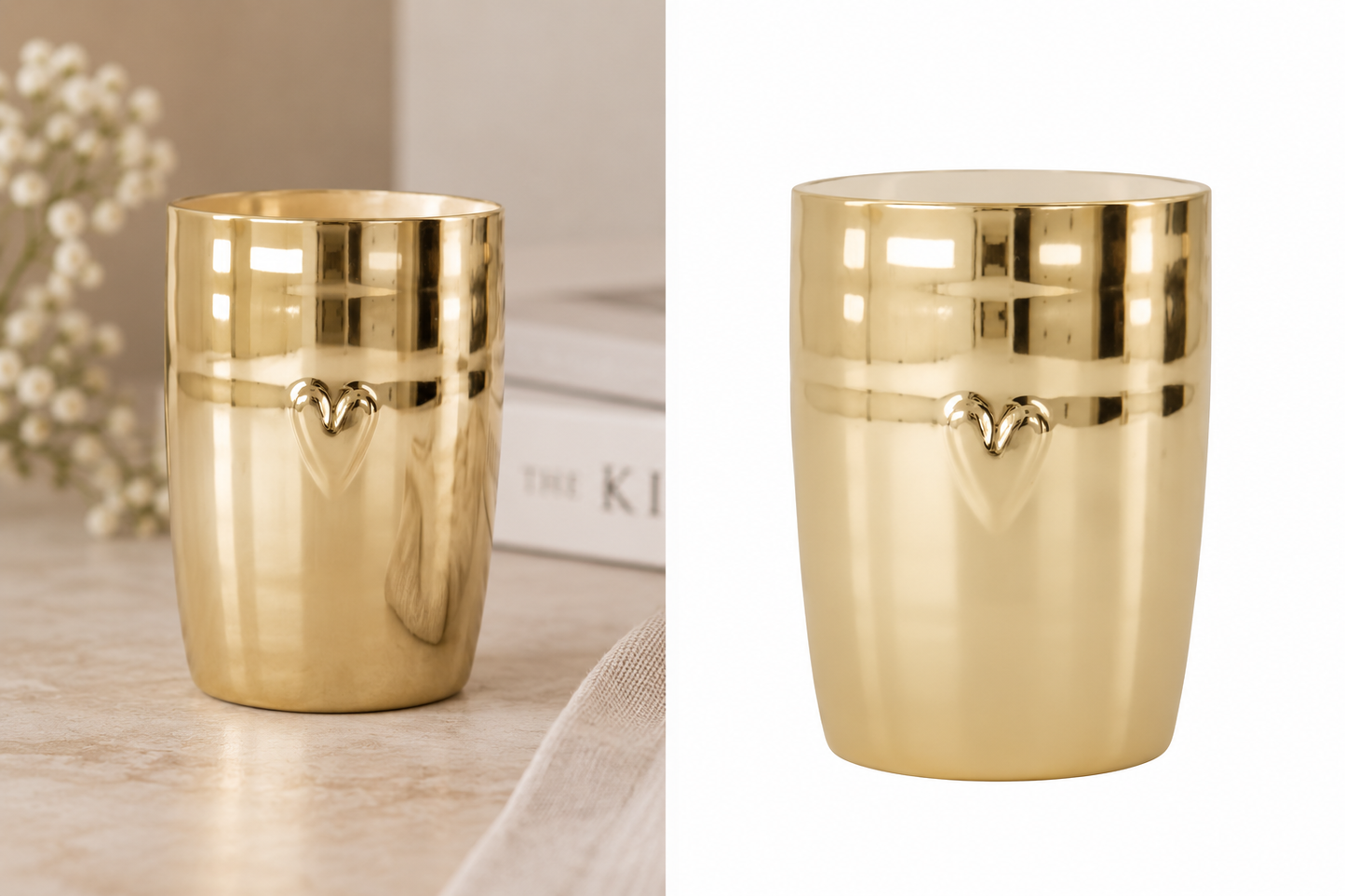 Zusss Becher Gold mit Herz – ein glänzender Lieblingsbecher