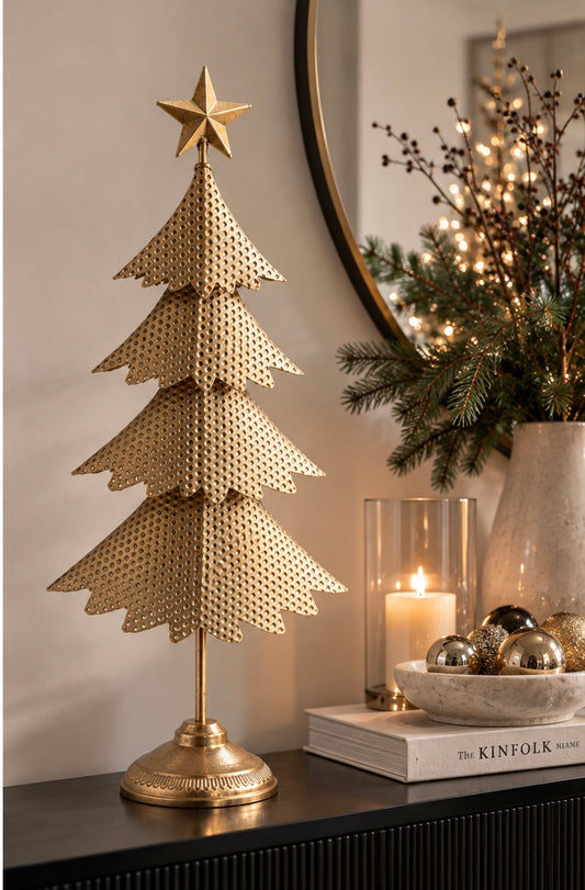 Countryfield Weihnachtsbaum aus Metall – Gold | 83 cm