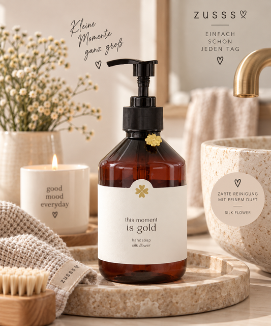 Zusss Handseife „This Moment is Gold – Silk Flower“