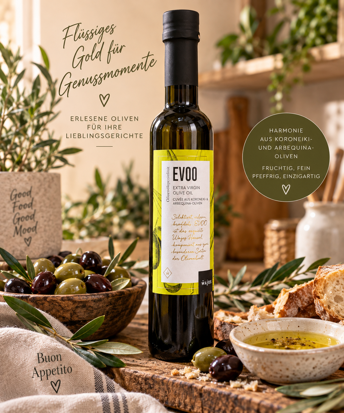 Wajos EVOO – Extra Virgin Olive Oil 250 ml