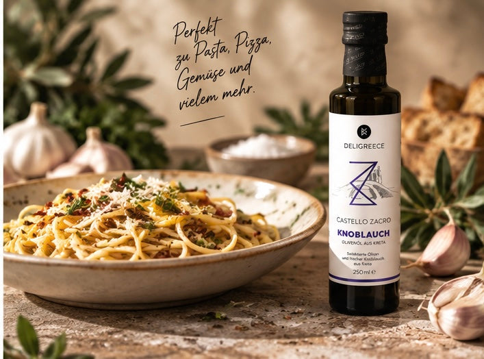 Castello Zacro Knoblauch-Olivenöl – 250 ml 🧄