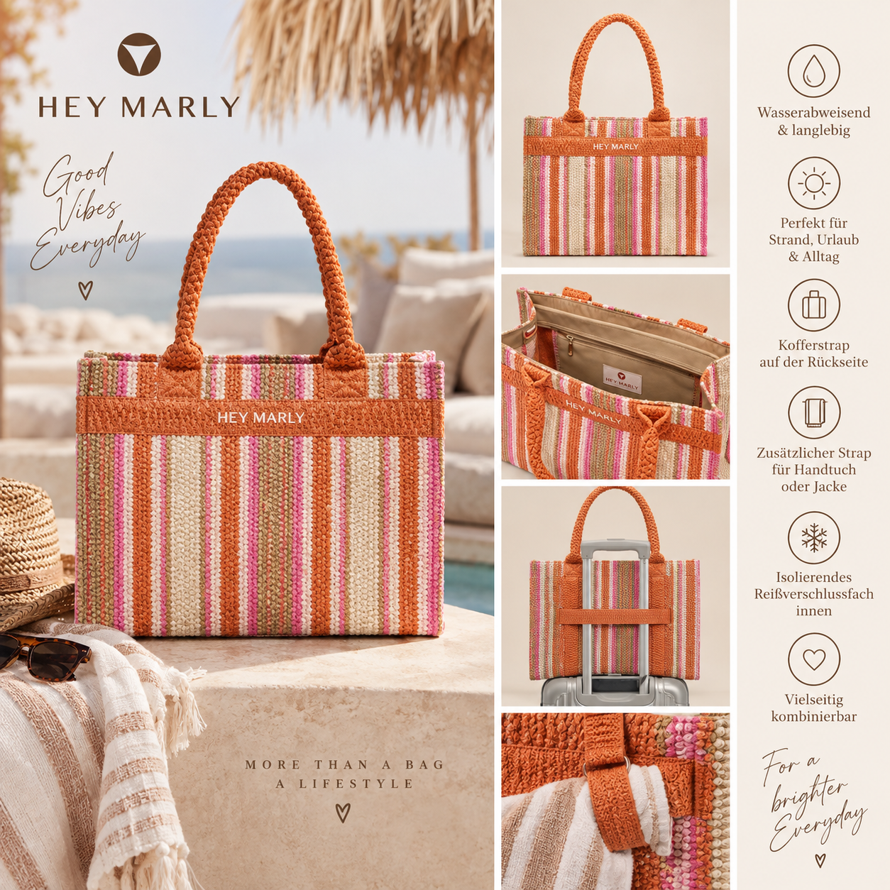HEY MARLY Joyful Tote – sommerlicher Begleiter mit cleveren Details