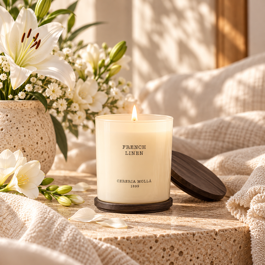 Cerería Mollá 1899 Duftkerze French Linen – 230 g