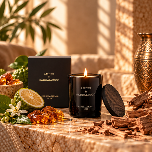 Cereria Mollá 1899 Duftkerze Amber & Sandalwood – 70g