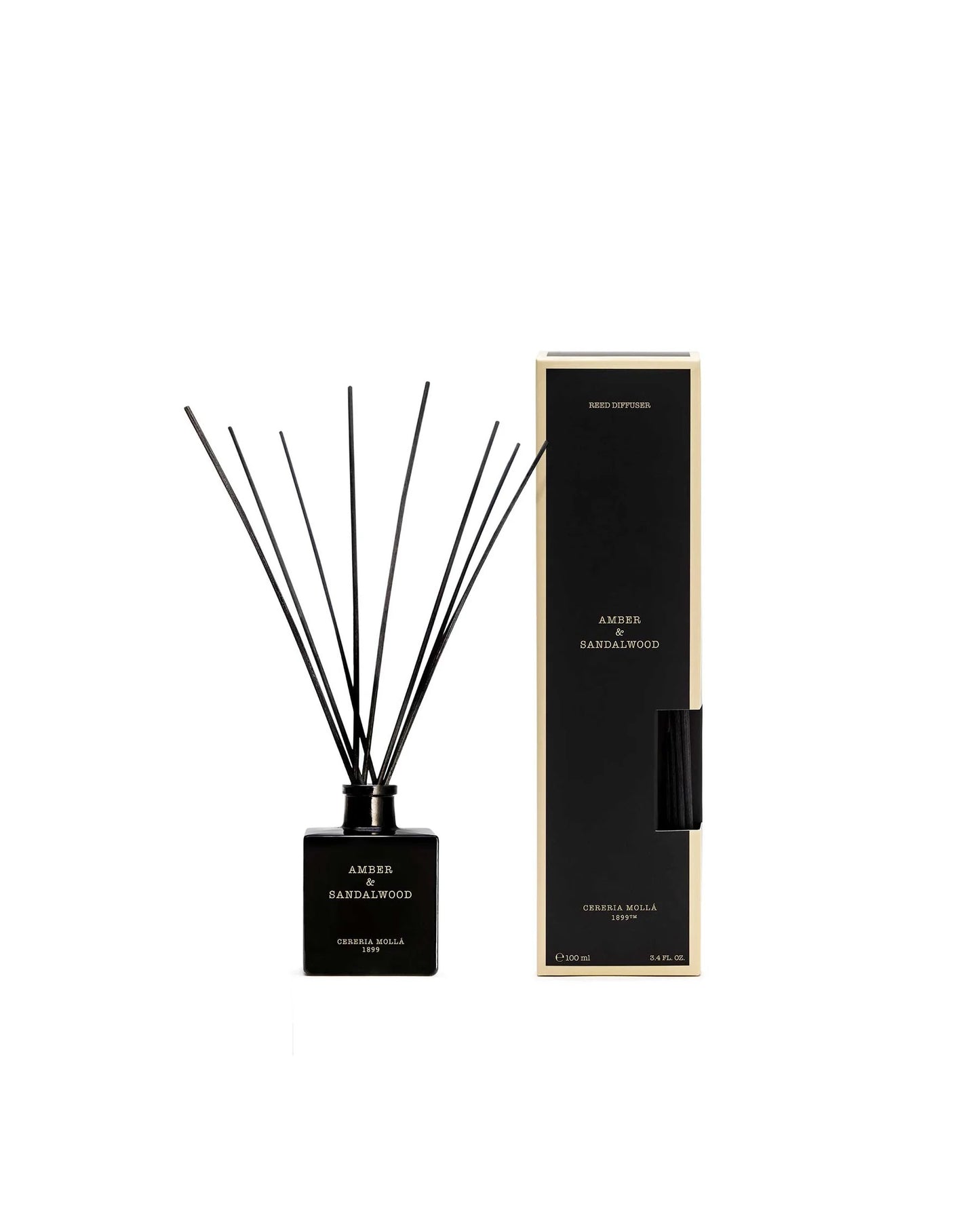Cerería Mollá 1899 Reed Diffuser Amber & Sandalwood – 100 ml
