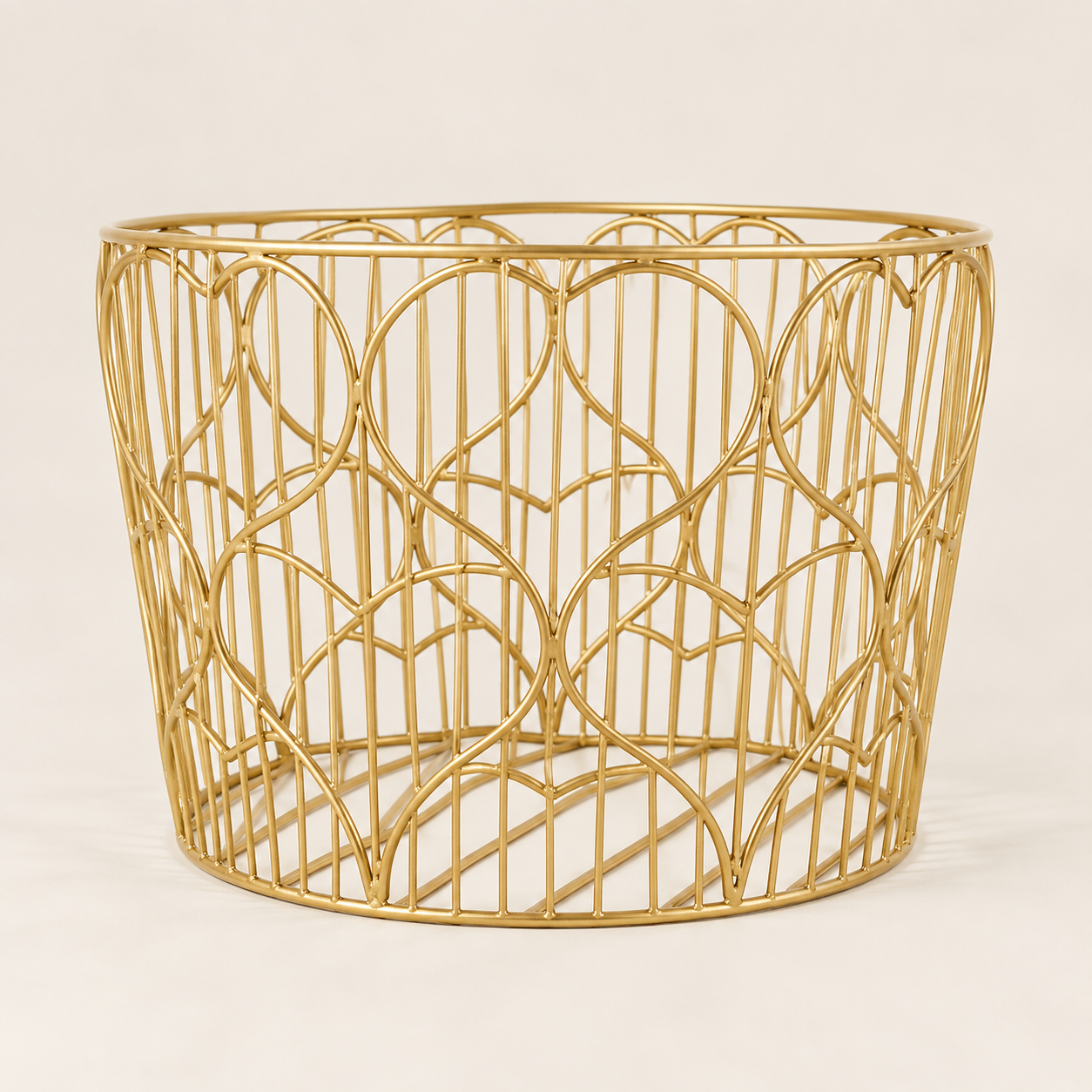 Zusss Drahtkorb Herz S – Gold