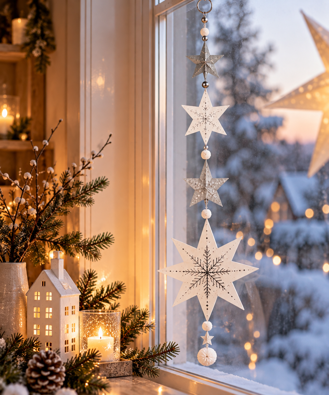 Große Sternenketten – zauberhafte Weihnachtsdekoration von Good Old Friends