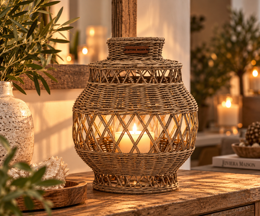Riviera Maison Rattan-Laterne Rustic Weave – 40 × 30 cm