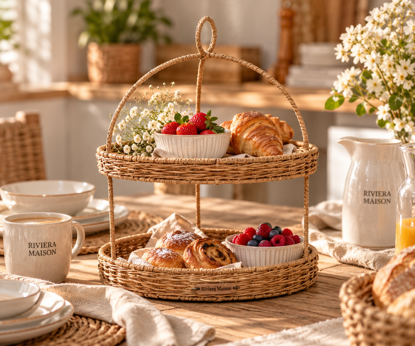 Riviera Maison Rattan Etagere – Rustic Rattan RM