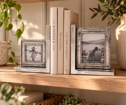 Riviera Maison Making Memories Buchstützen & Fotorahmen – 2er-Set