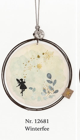 Good old friends – Winterzauber Ornament | Weihnachtsanhänger aus Draht & Papier
