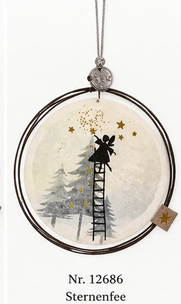 Good old friends – Winterzauber Ornament | Weihnachtsanhänger aus Draht & Papier