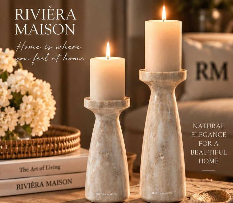 Rivièra Maison Ribani Marble Candle Holder – S & L