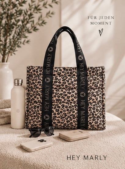 HEY MARLY Best Buddy Leo Beige – Shopper im Leo-Look