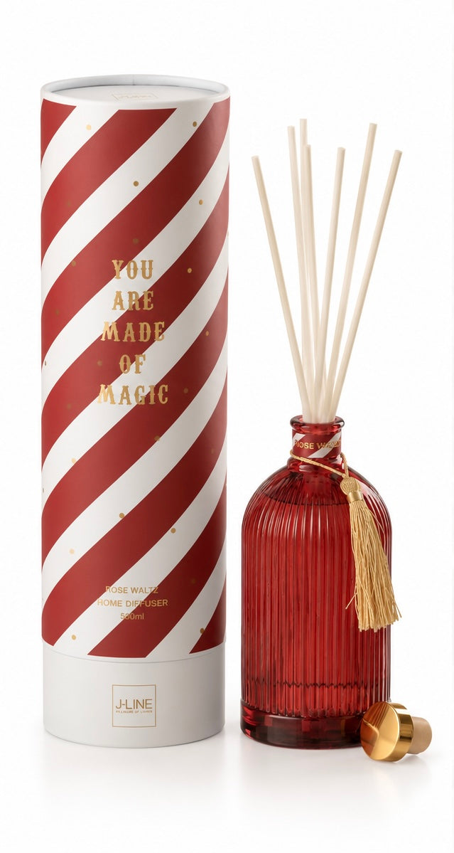 J-Line Home Diffuser Rose Waltz – 500 ml | Rot
