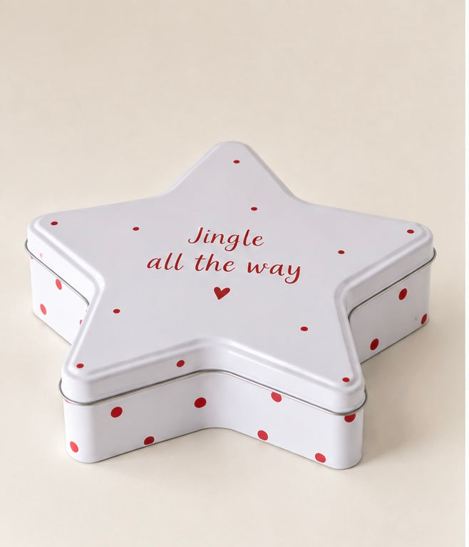 ⭐ Boltze Home Keksdose „Jingle all the way“ – Stern