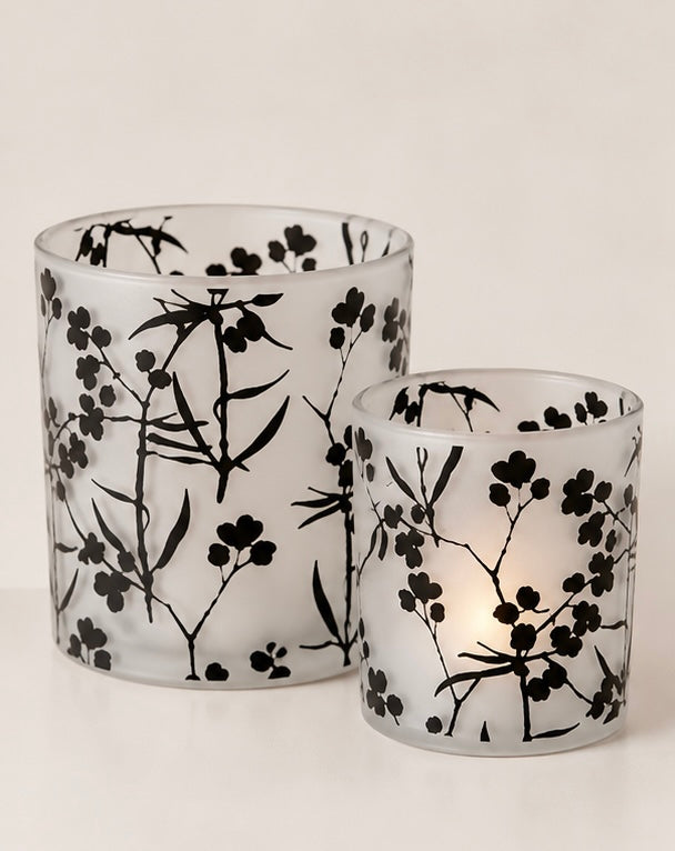 BOLTZE Home Windlicht-Set – Botanical, 2-teilig