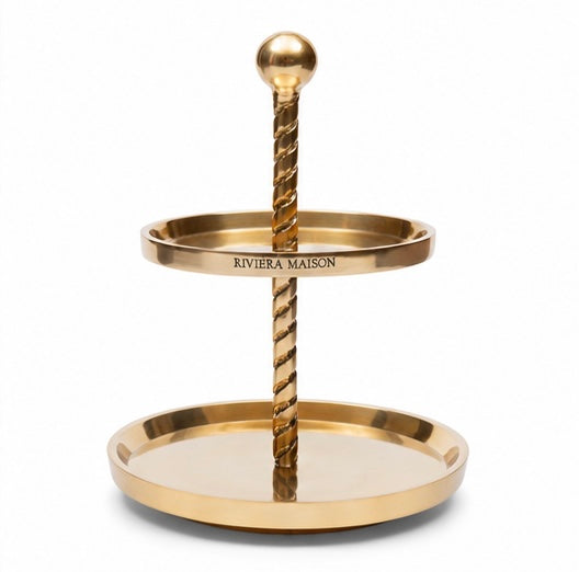 Rivièra Maison Fallon Etagère – 2-stöckig Gold