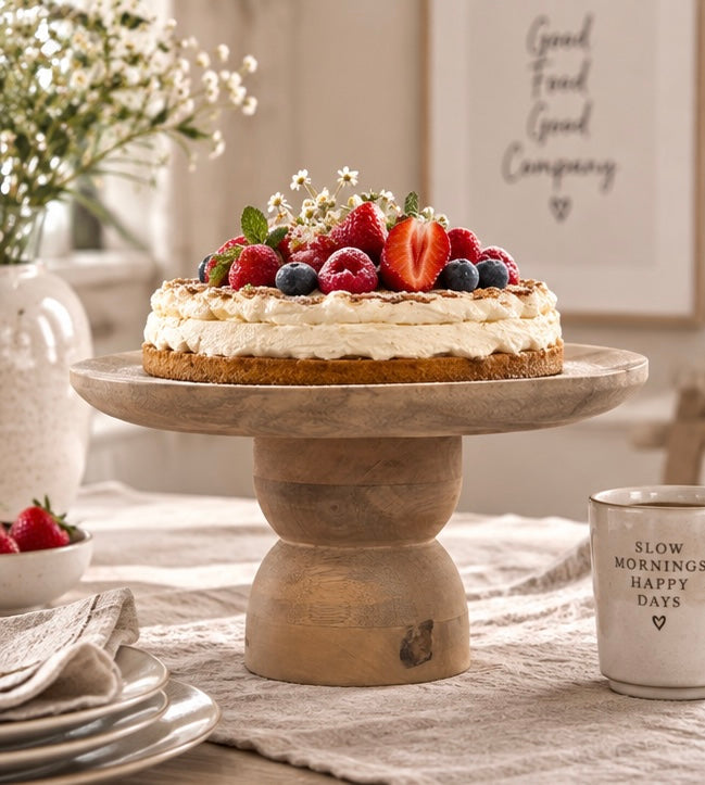 Rivièra Maison Eliot Cake Stand – Mangoholz