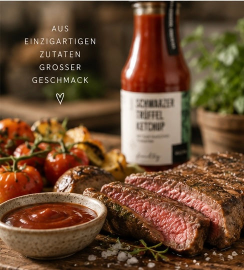 Wajos Schwarzer Trüffel Ketchup – mit San Marzano Tomaten