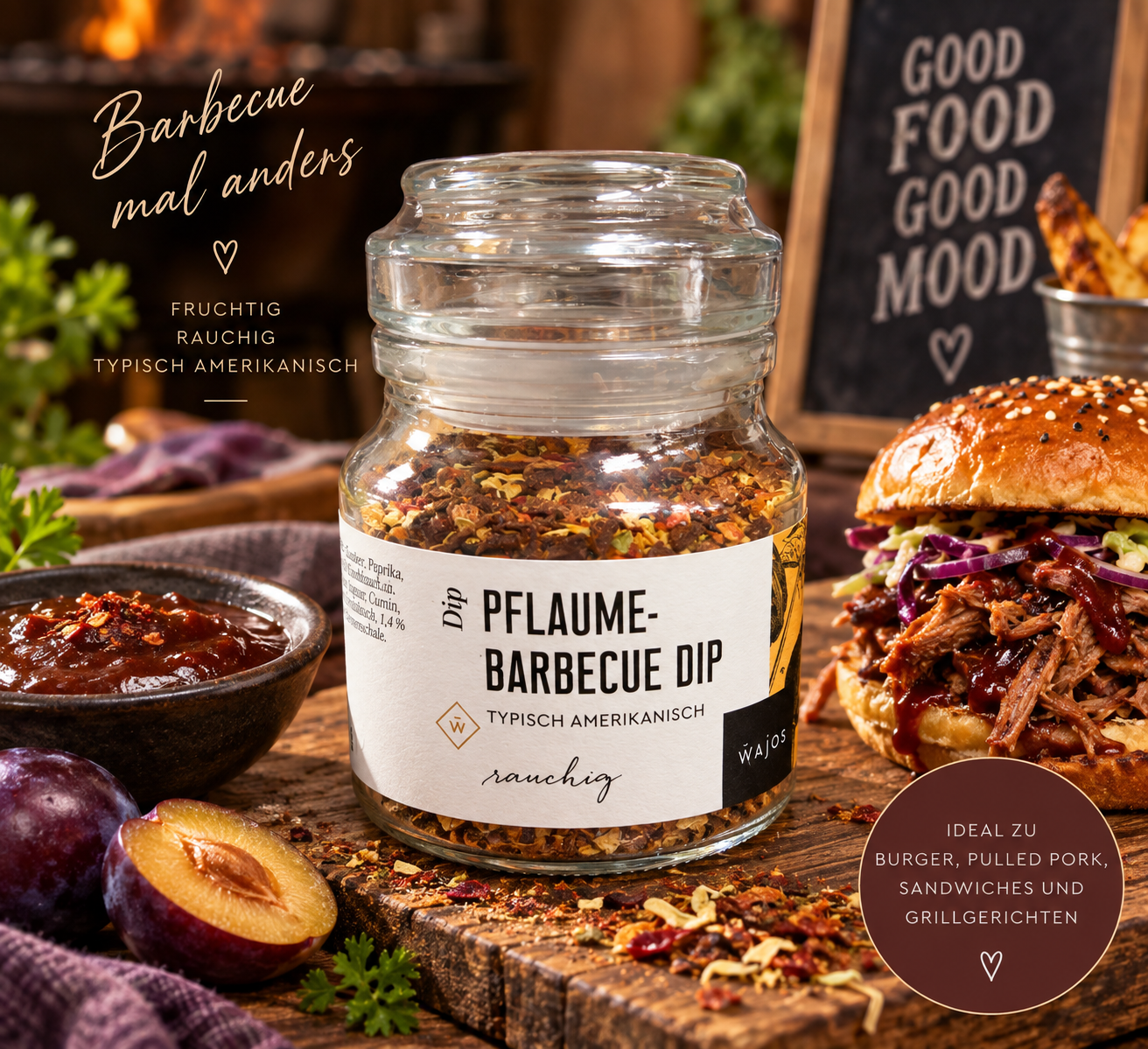 Wajos Pflaume-Barbecue Dip – fruchtig & rauchig