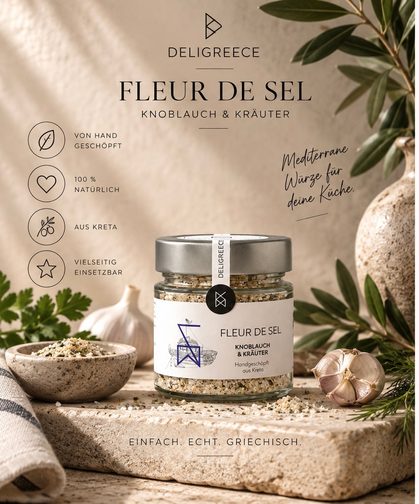 Fleur de Sel – Knoblauch & Kräuter | 160 g