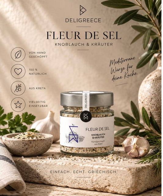 Fleur de Sel – Knoblauch & Kräuter | 160 g