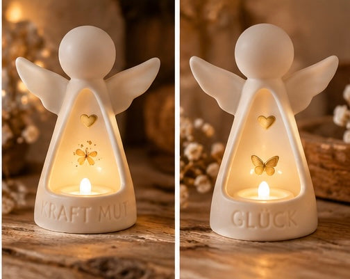 Good old friends Lichtengel aus Porzellan – kleine Lichtbringer mit besonderer Botschaft