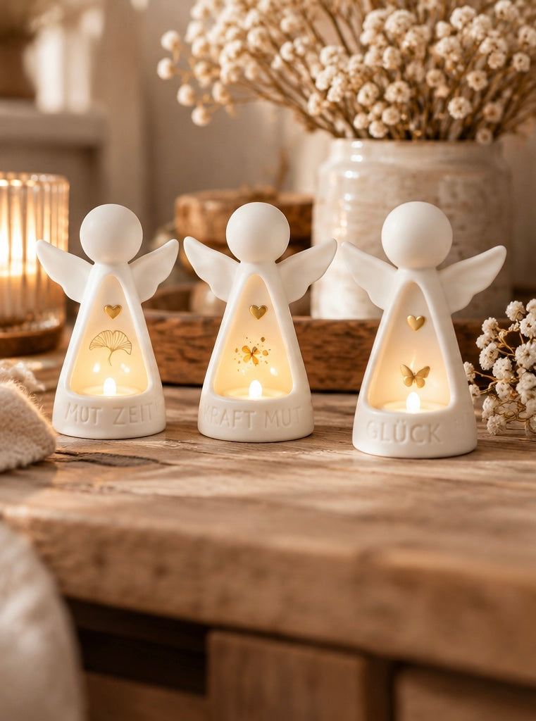 Good old friends Lichtengel aus Porzellan – kleine Lichtbringer mit besonderer Botschaft