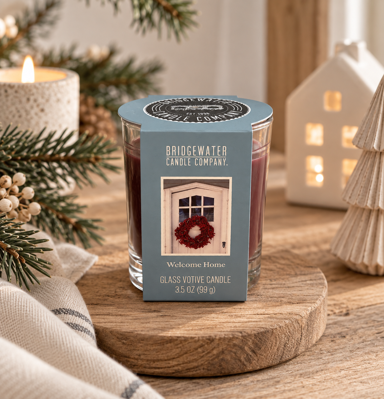 Bridgewater Candle Company – Glas Kerze „Welcome Home“