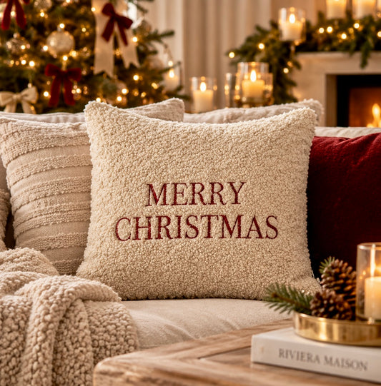Riviera Maison – Merry Christmas Pillow Cover 50 × 50 cm