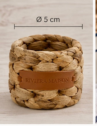 Riviera Maison Serviettenring aus Rattan – Natur Ø 5 cm
