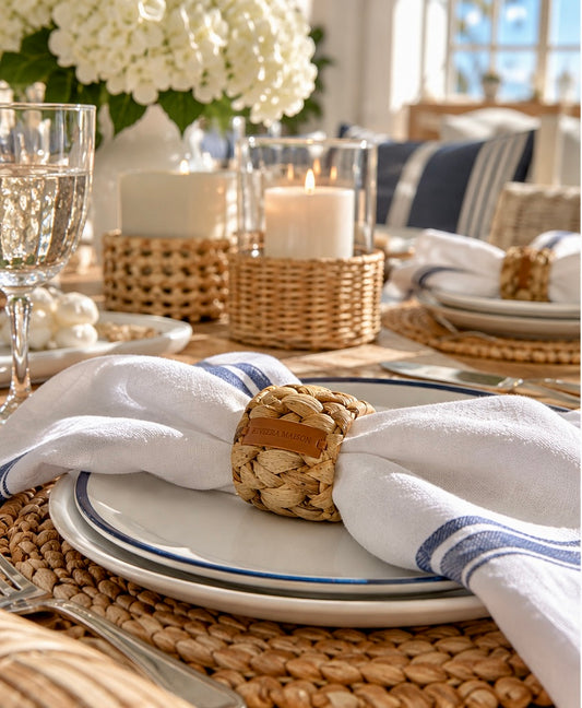 Riviera Maison Serviettenring aus Rattan – Natur Ø 5 cm