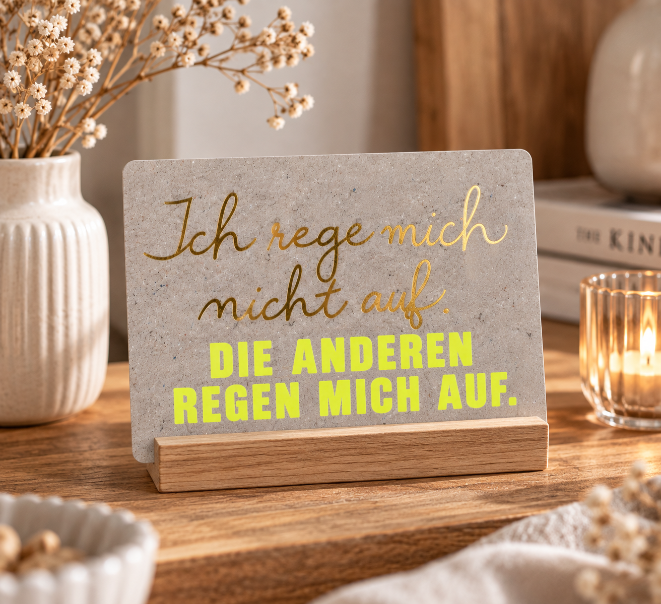Good old friends Sprachkarte „Ich rege mich nicht auf“