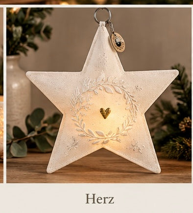 Good old Friends Lichtstern aus Stoff – 27 cm | verschiedene Designs
