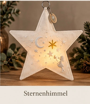 Good old Friends Lichtstern aus Stoff – 27 cm | verschiedene Designs