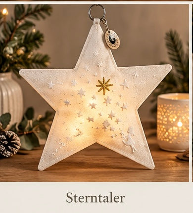 Good old Friends Lichtstern aus Stoff – 27 cm | verschiedene Designs