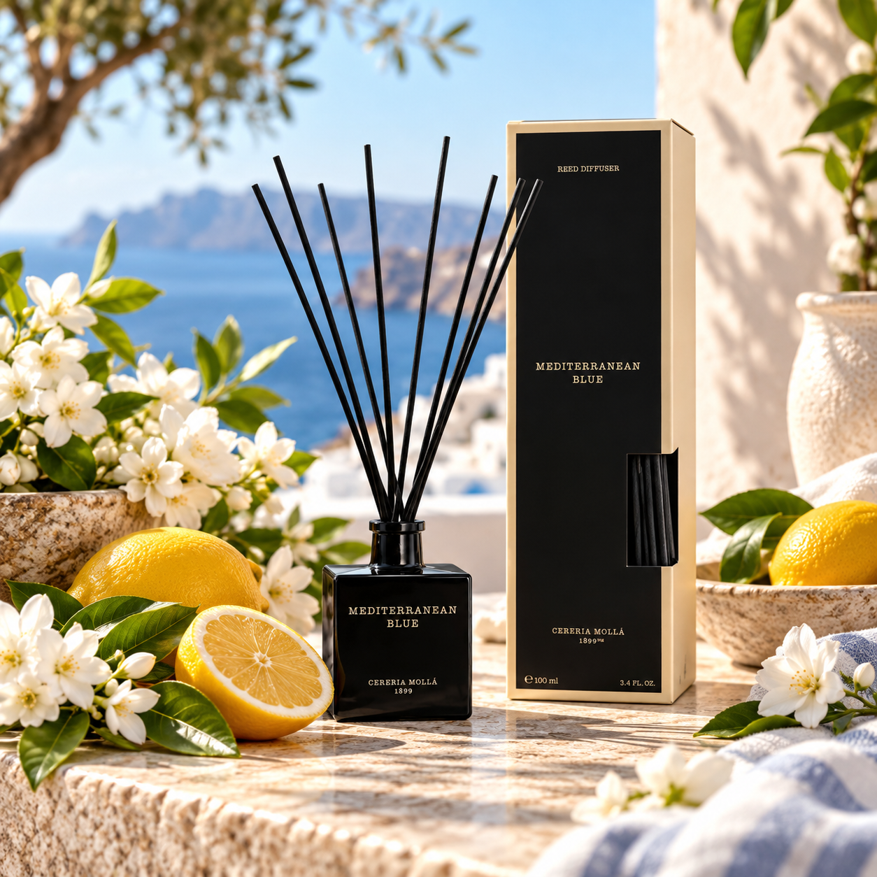 Cerería Mollá 1899 Reed Diffuser Mediterranean Blue – 100 ml