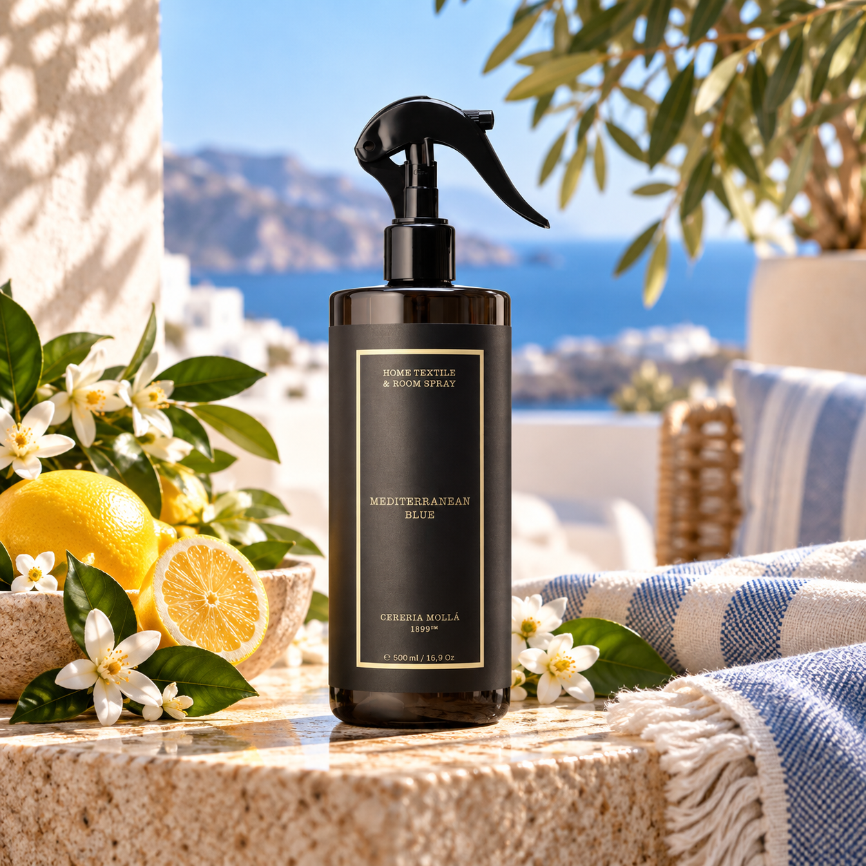 Cerería Mollá 1899 Home & Textile Spray Mediterranean Blue – 500 ml