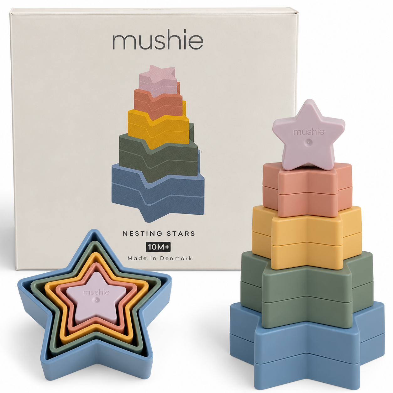 Mushie Nesting Stars – Stapelsterne für Babys | Rode Lifestyle