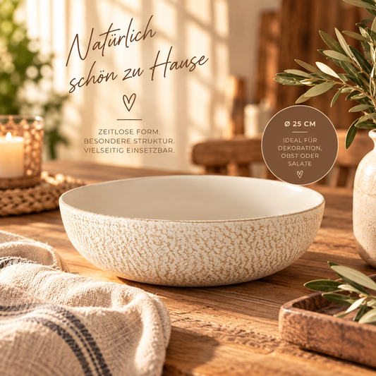 Boltze Schüssel / Bowl Ø 25 cm – Creme