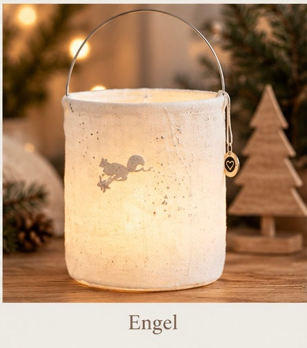 Good old friends Winterlaterne – Stofflaterne mit Stickerei
