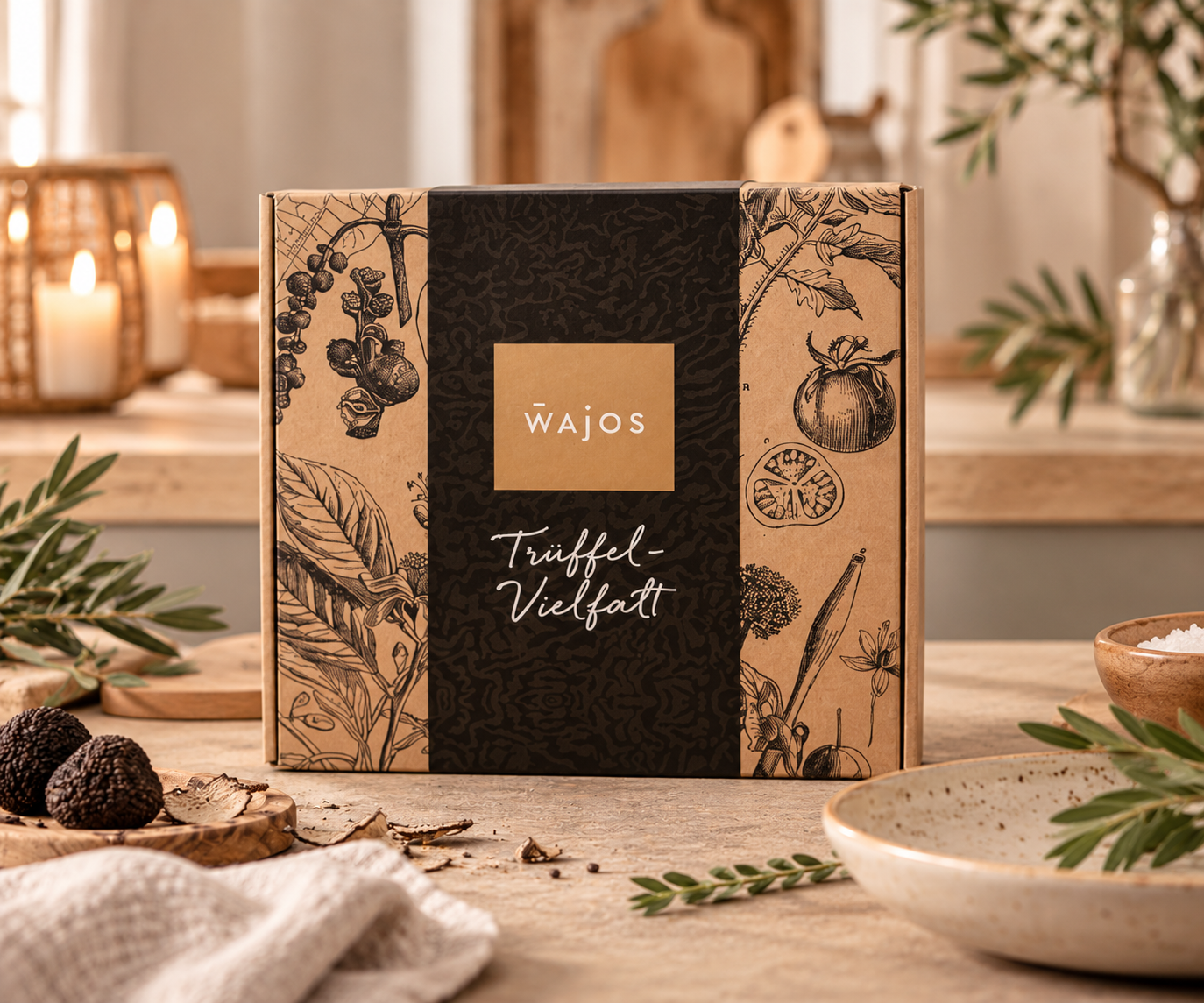 Wajos Trüffel Geschenkset – 5 Feinkost-Spezialitäten