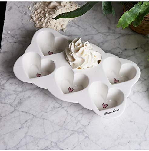 Riviera Maison Baked with Love Herz-Backform aus Porzellan