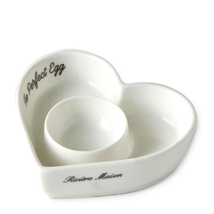 Riviera Maison Eierbecher The Perfect Heart aus Porzellan