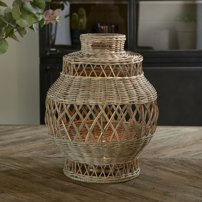 Riviera Maison Rattan-Laterne Rustic Weave – 40 × 30 cm
