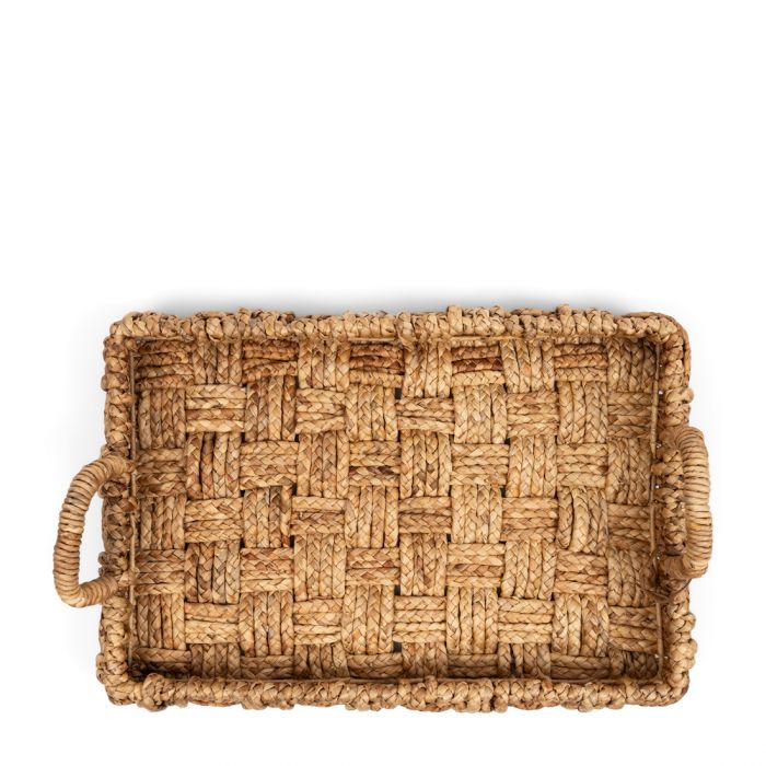 Riviera Maison, Tablett, Summer House, Rattan Look, Wasserhyazinthe, Naturmaterial, Serviertablett, Dekotablett, Küche & Tisch, Servieren & Tisch, Wohnen, Wohnaccessoires, Natur, Landhausstil